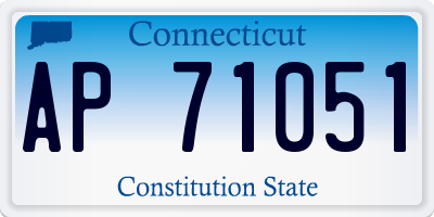 CT license plate AP71051