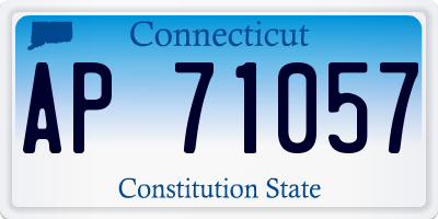 CT license plate AP71057