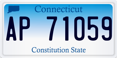 CT license plate AP71059