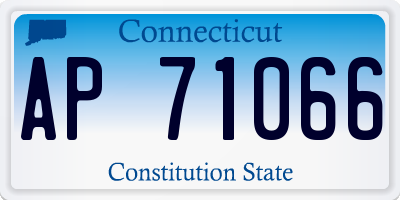 CT license plate AP71066