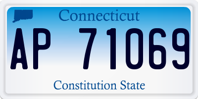 CT license plate AP71069