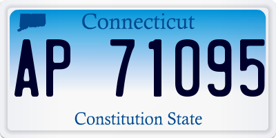 CT license plate AP71095