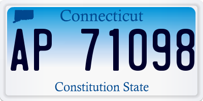 CT license plate AP71098
