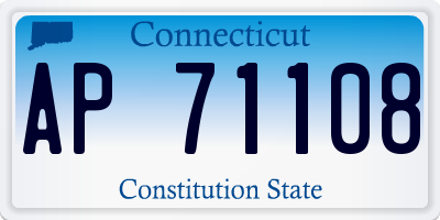 CT license plate AP71108