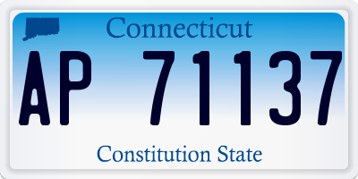CT license plate AP71137