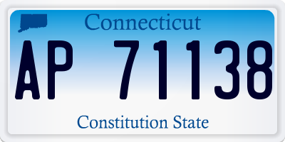 CT license plate AP71138