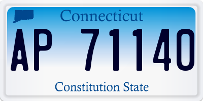 CT license plate AP71140