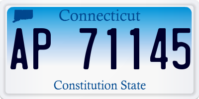 CT license plate AP71145