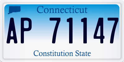 CT license plate AP71147