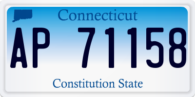 CT license plate AP71158