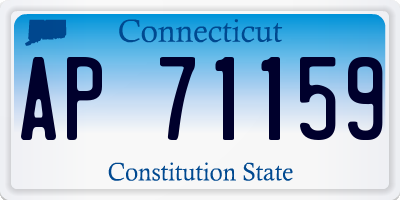 CT license plate AP71159