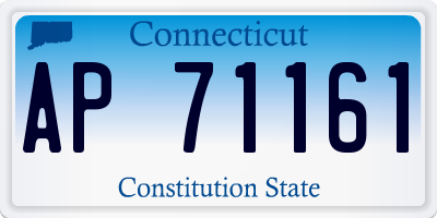 CT license plate AP71161