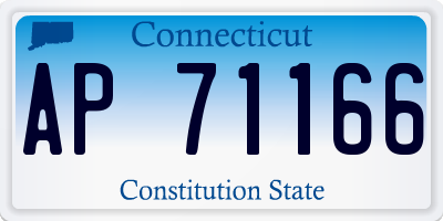 CT license plate AP71166