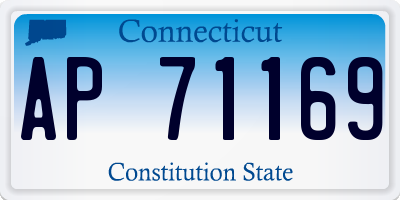 CT license plate AP71169