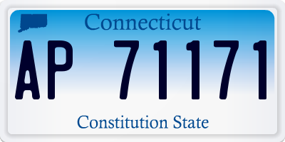 CT license plate AP71171