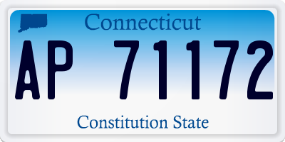 CT license plate AP71172