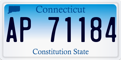 CT license plate AP71184