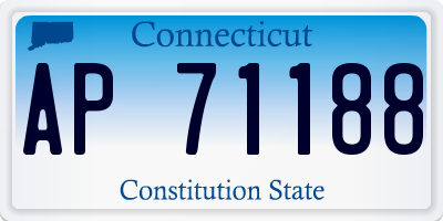 CT license plate AP71188