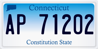CT license plate AP71202