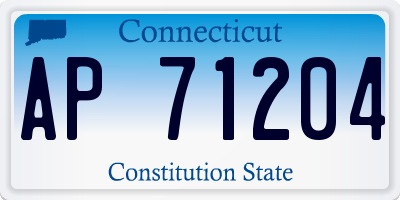 CT license plate AP71204