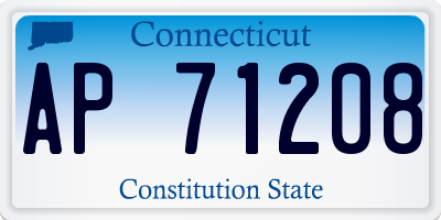 CT license plate AP71208