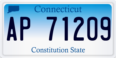 CT license plate AP71209