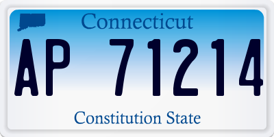 CT license plate AP71214