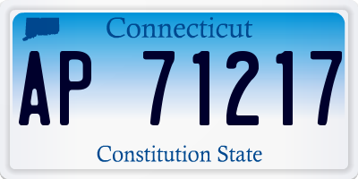 CT license plate AP71217