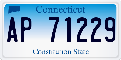 CT license plate AP71229
