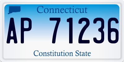 CT license plate AP71236
