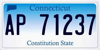 CT license plate AP71237