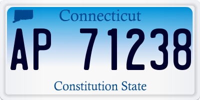 CT license plate AP71238