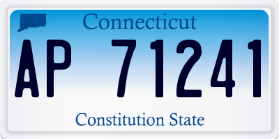 CT license plate AP71241