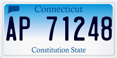 CT license plate AP71248