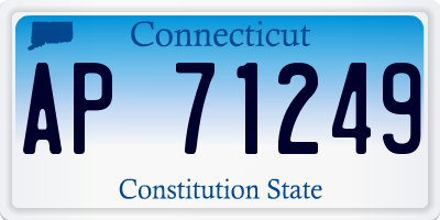 CT license plate AP71249