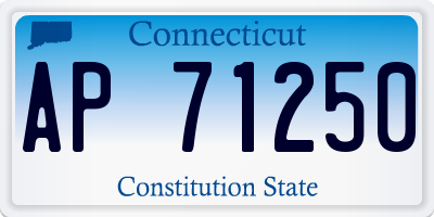 CT license plate AP71250
