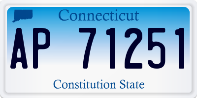 CT license plate AP71251