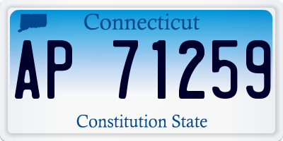 CT license plate AP71259