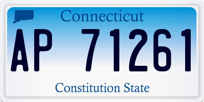 CT license plate AP71261