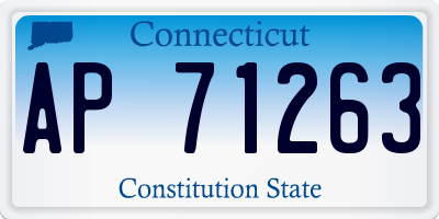 CT license plate AP71263