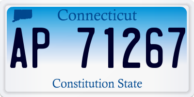 CT license plate AP71267