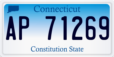 CT license plate AP71269