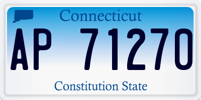 CT license plate AP71270