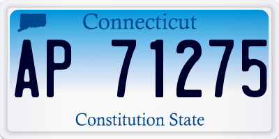 CT license plate AP71275