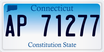 CT license plate AP71277