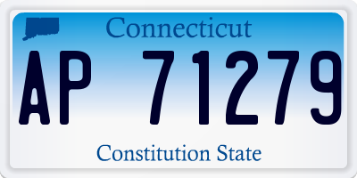 CT license plate AP71279