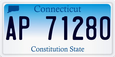 CT license plate AP71280