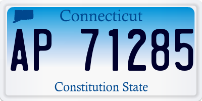 CT license plate AP71285