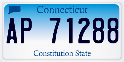 CT license plate AP71288