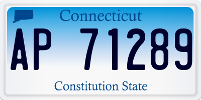 CT license plate AP71289